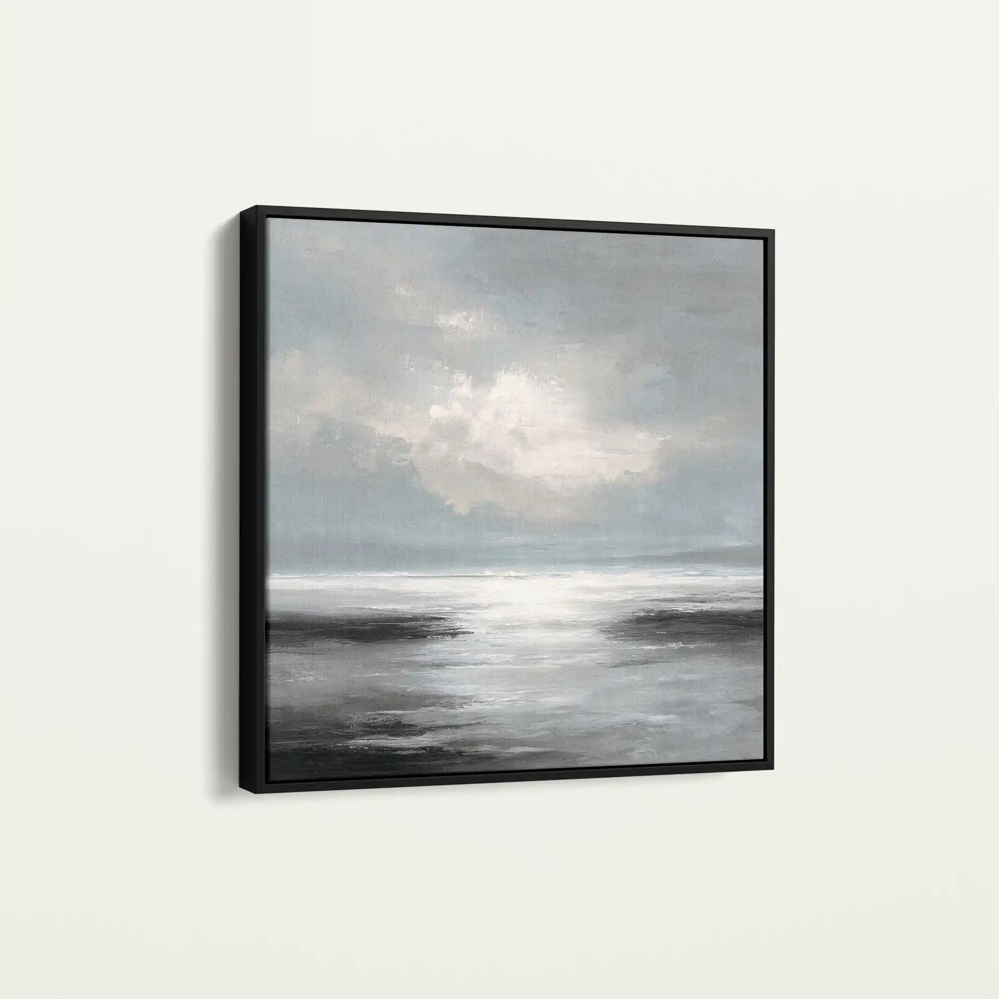 Abstract 1339 Canvas Art 60 x 60 cm / Black