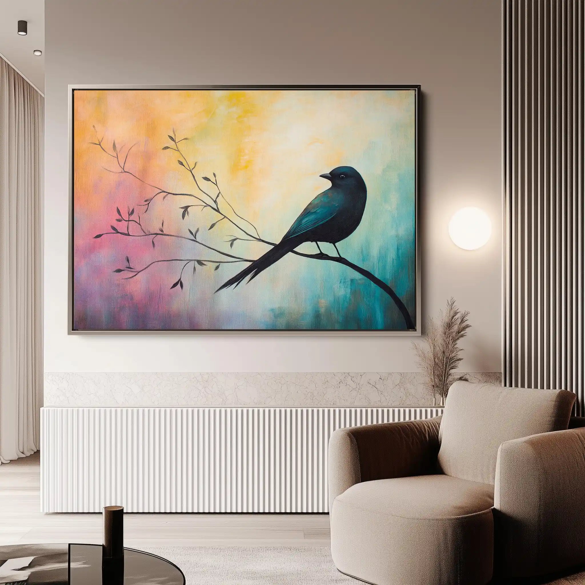 Animals 134 Canvas Art 60 x 40 cm / Black