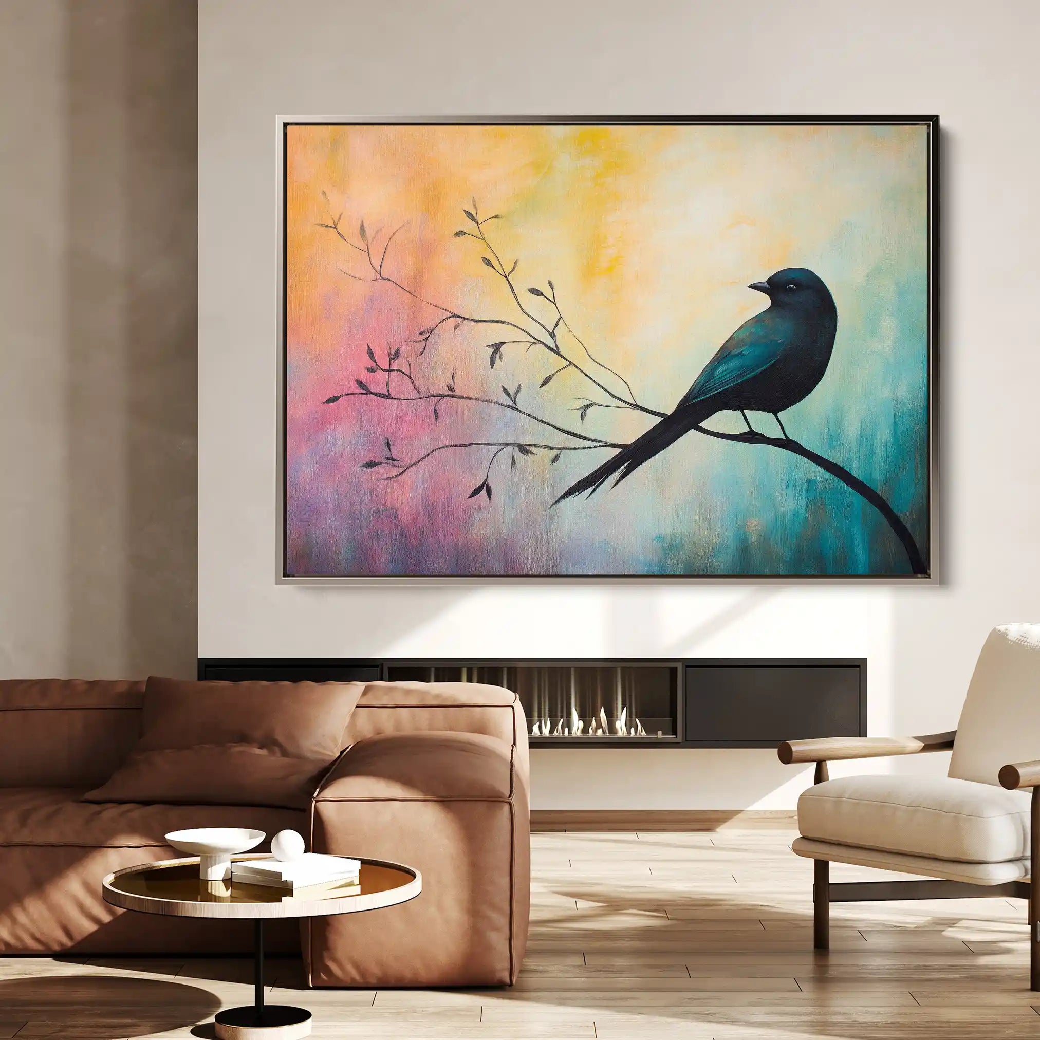 Animals 134 Canvas Art 60 x 40 cm / Black