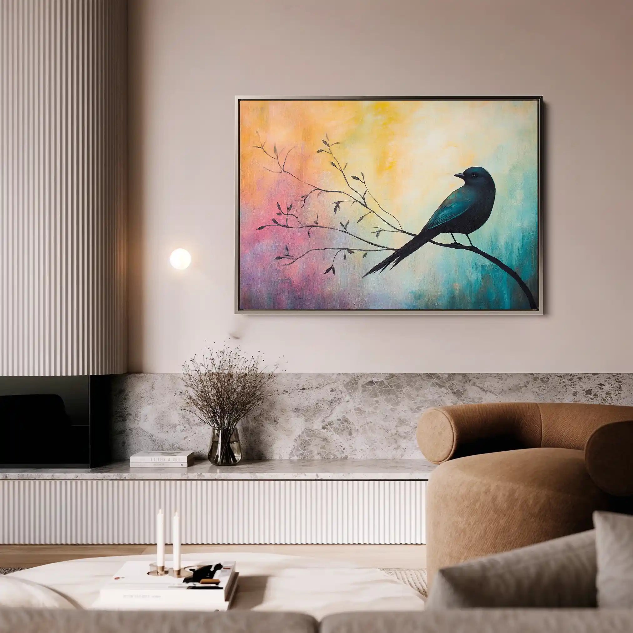Animals 134 Canvas Art 60 x 40 cm / Black