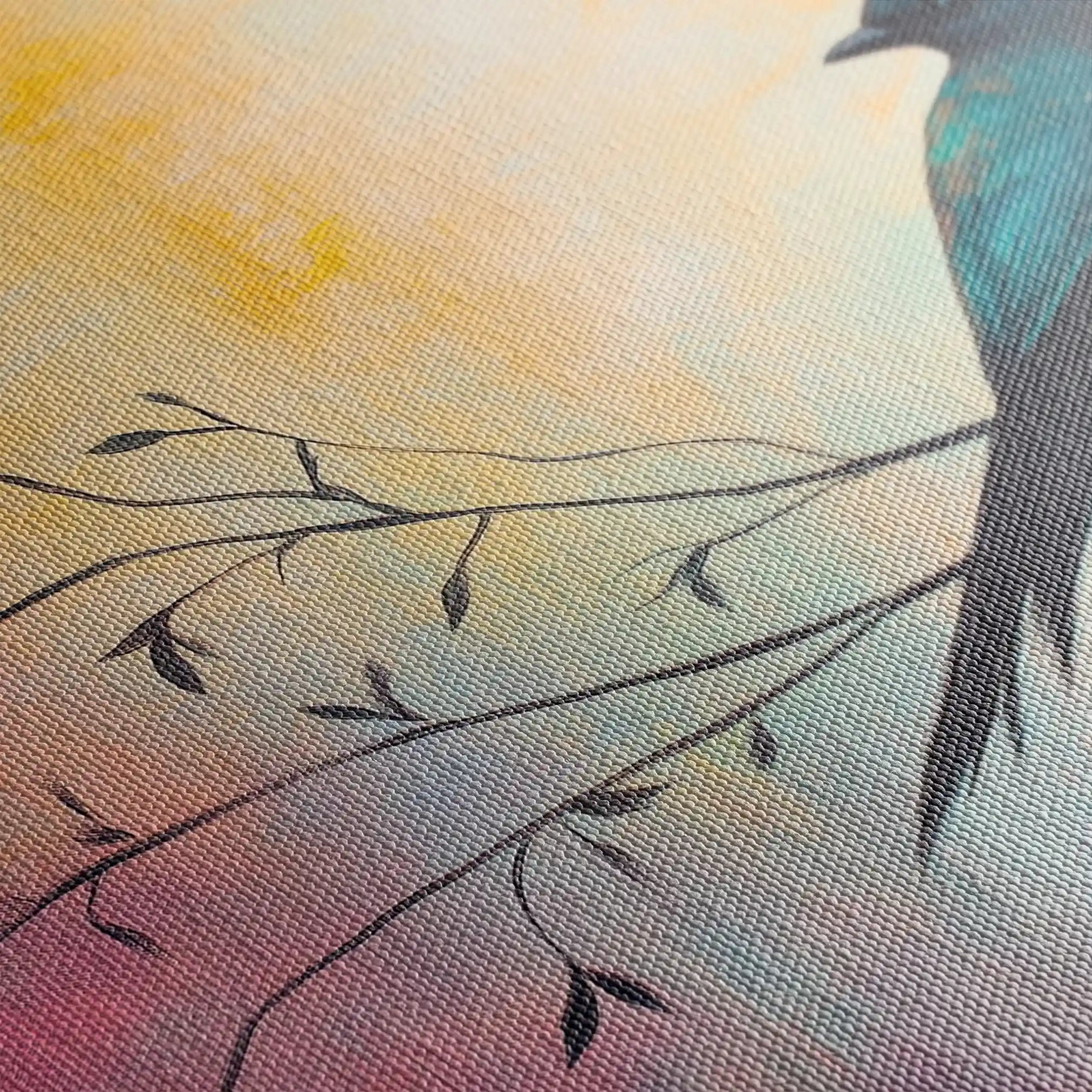 Animals 134 Canvas Art 60 x 40 cm / Black