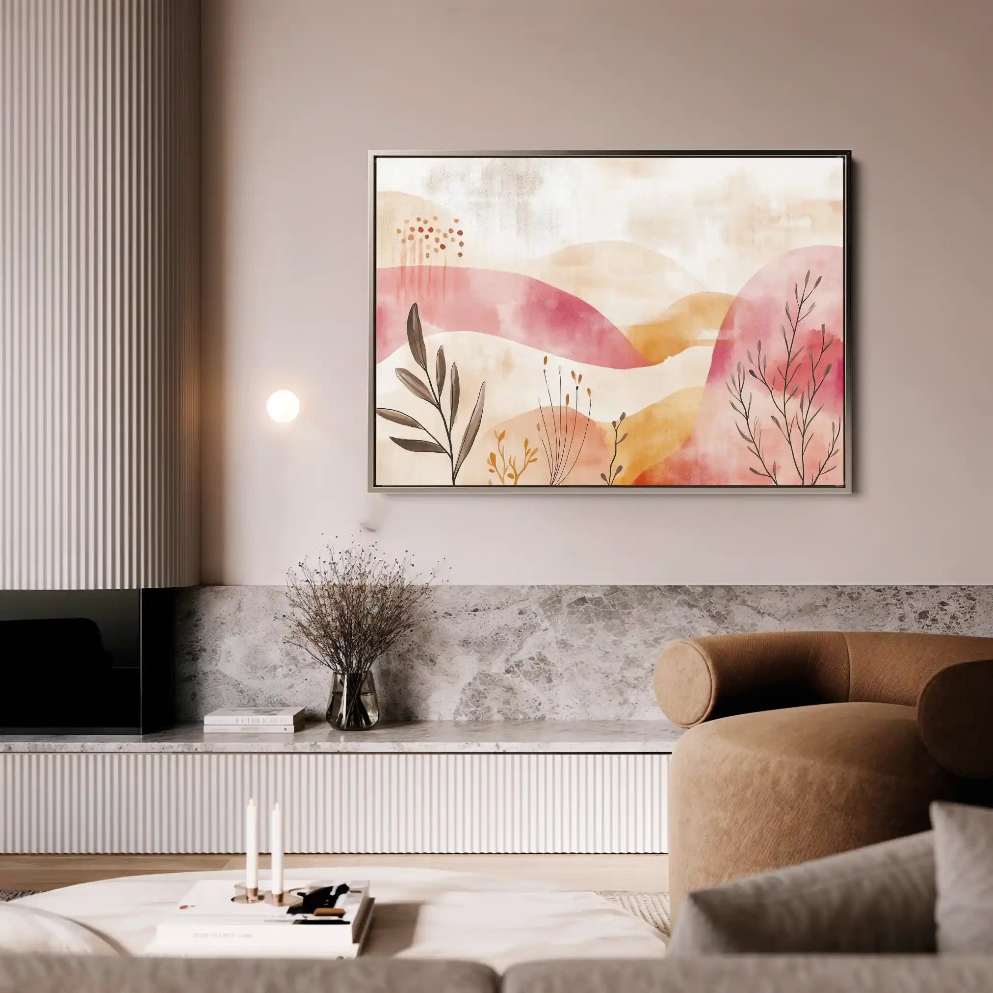 Boho 134 Canvas Art 60 x 40 cm / Black