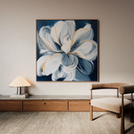 Floral 1342 Canvas Art 60 x 60 cm / Black