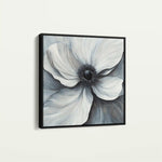 Floral 1347 Canvas Art 60 x 60 cm / Black