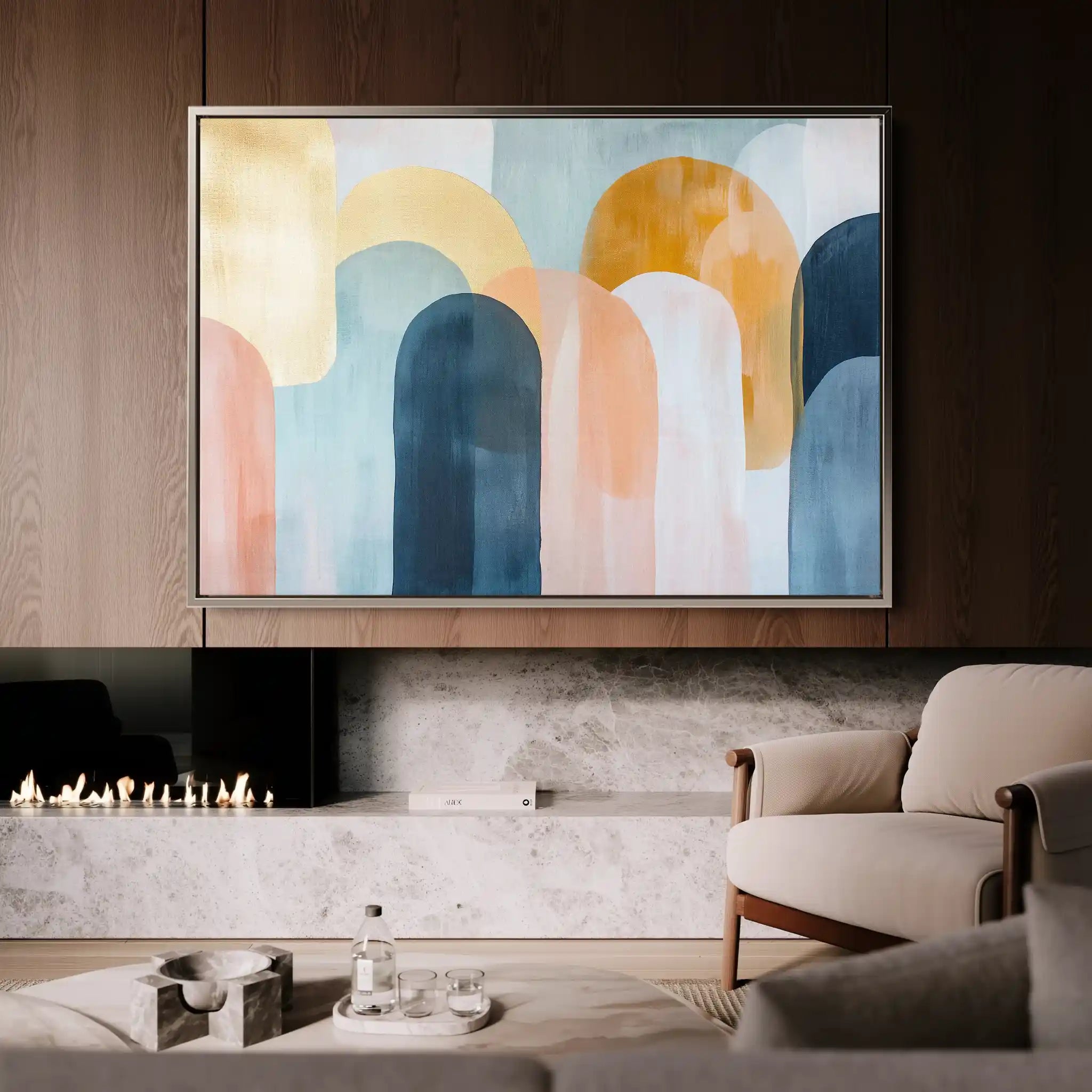 Boho 135 Canvas Art 60 x 40 cm / Black