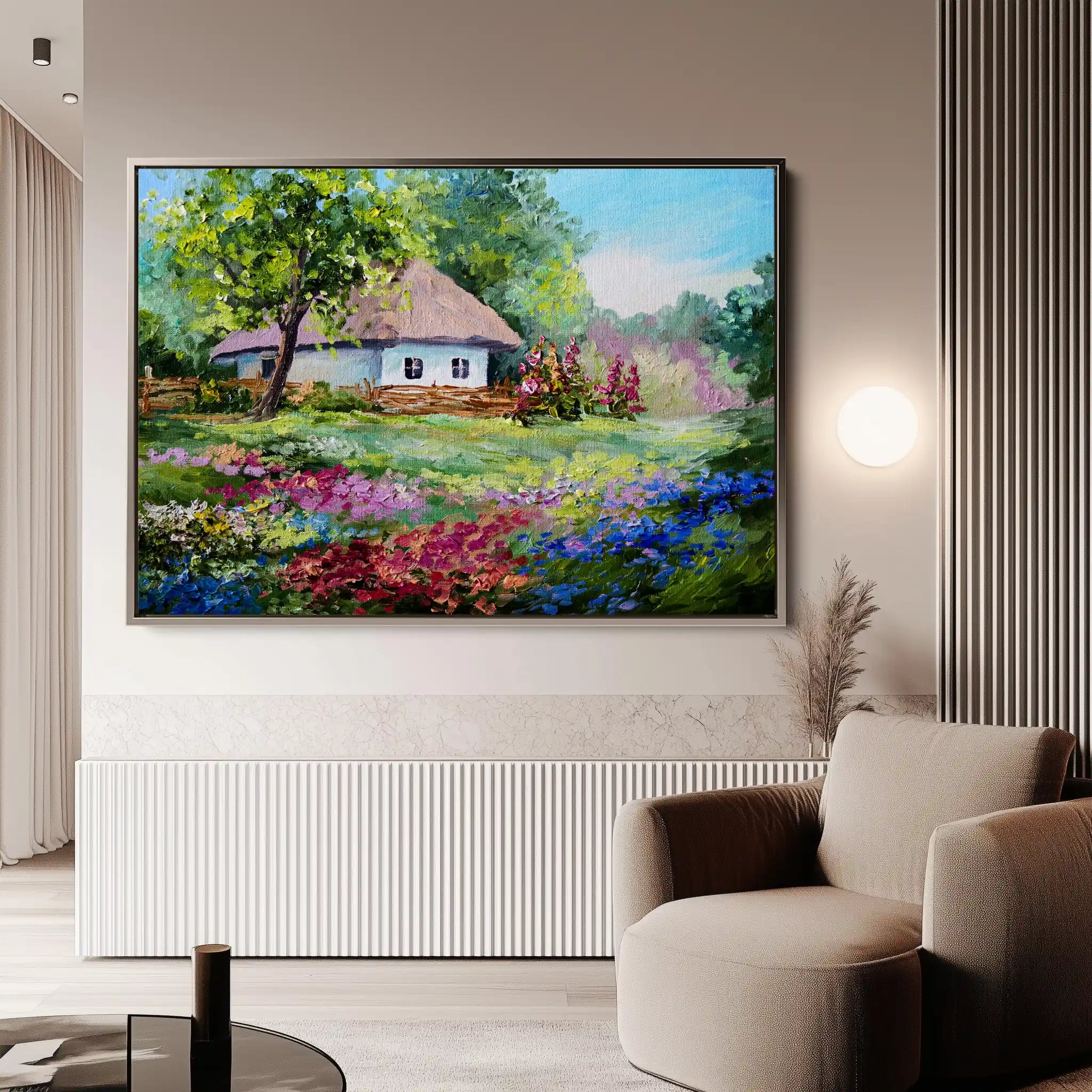 Landscape 135 Canvas Art 60 x 40 cm / Black