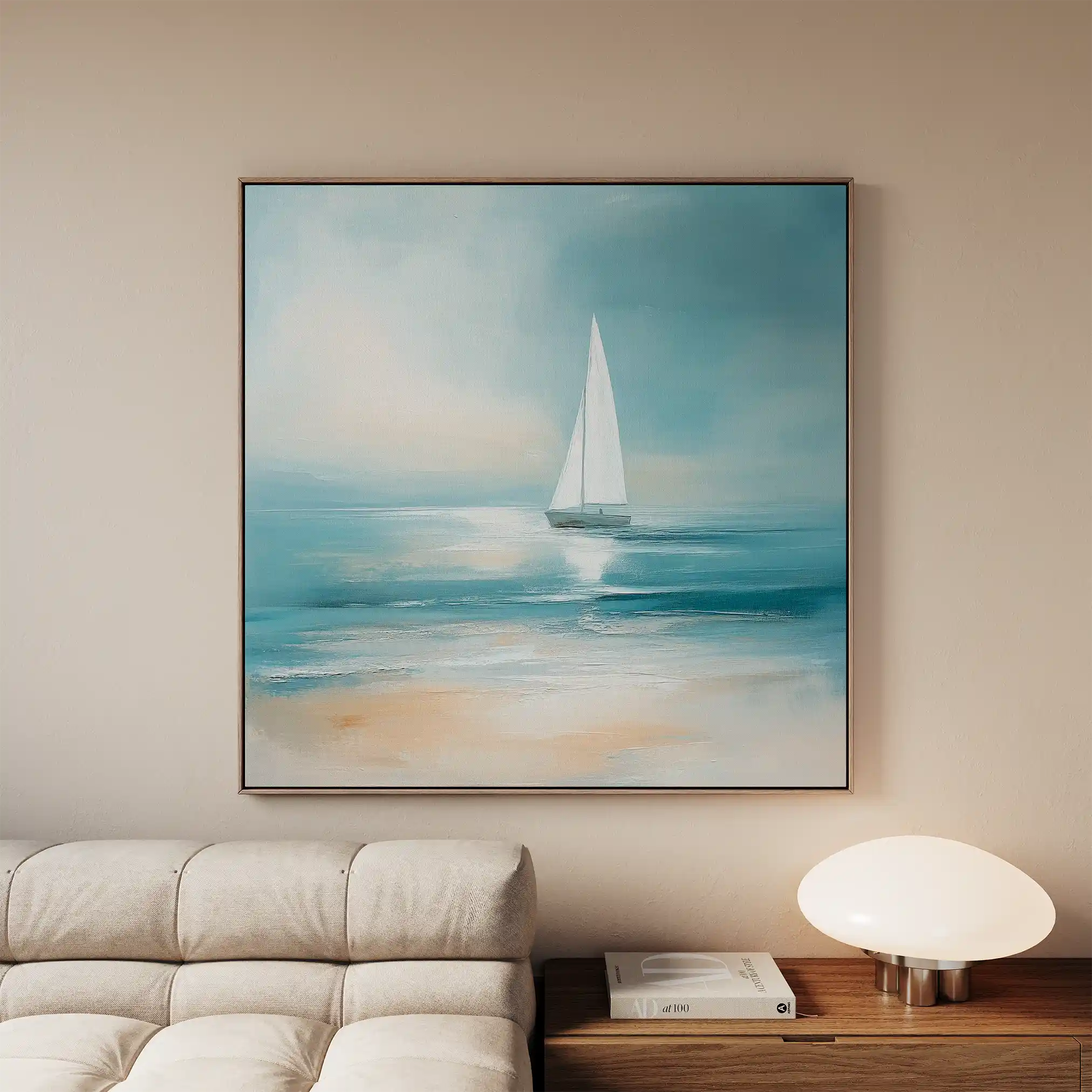 Floral 1355 Canvas Art 60 x 60 cm / Black