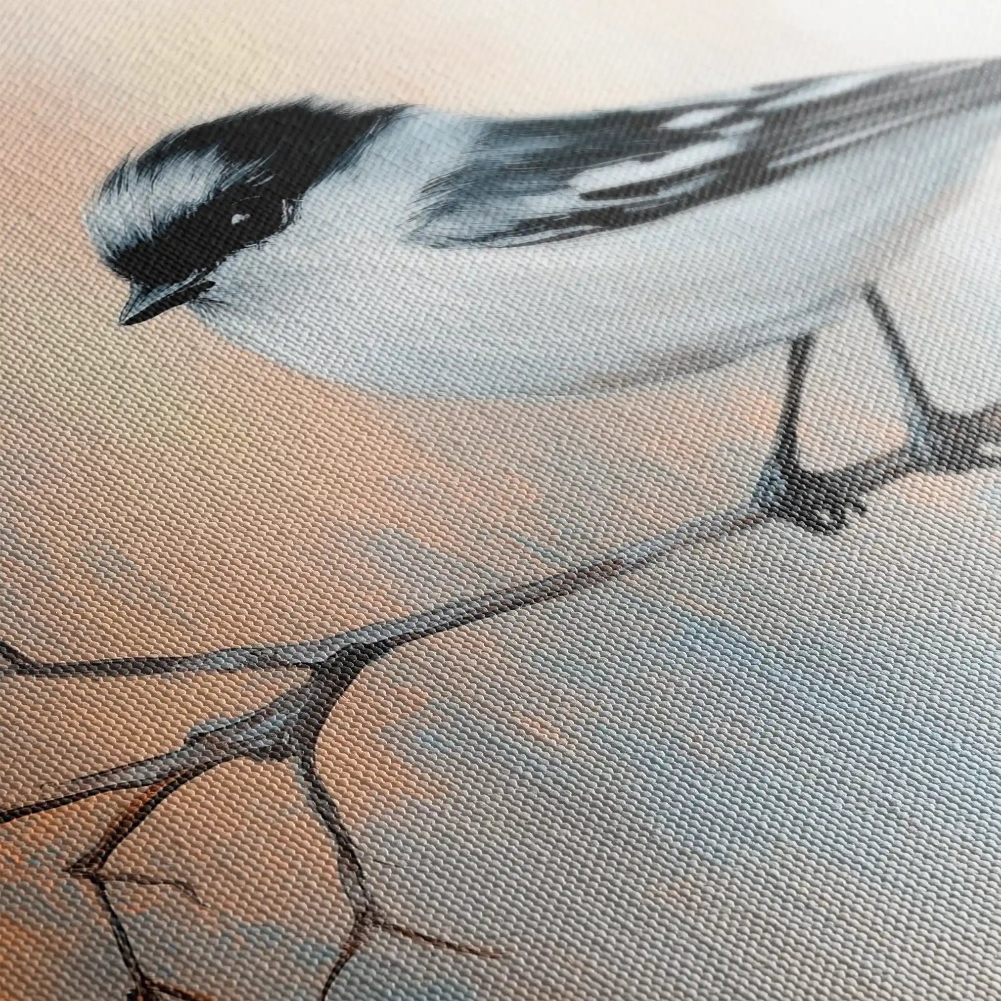 Animals 136 Canvas Art 60 x 40 cm / Black