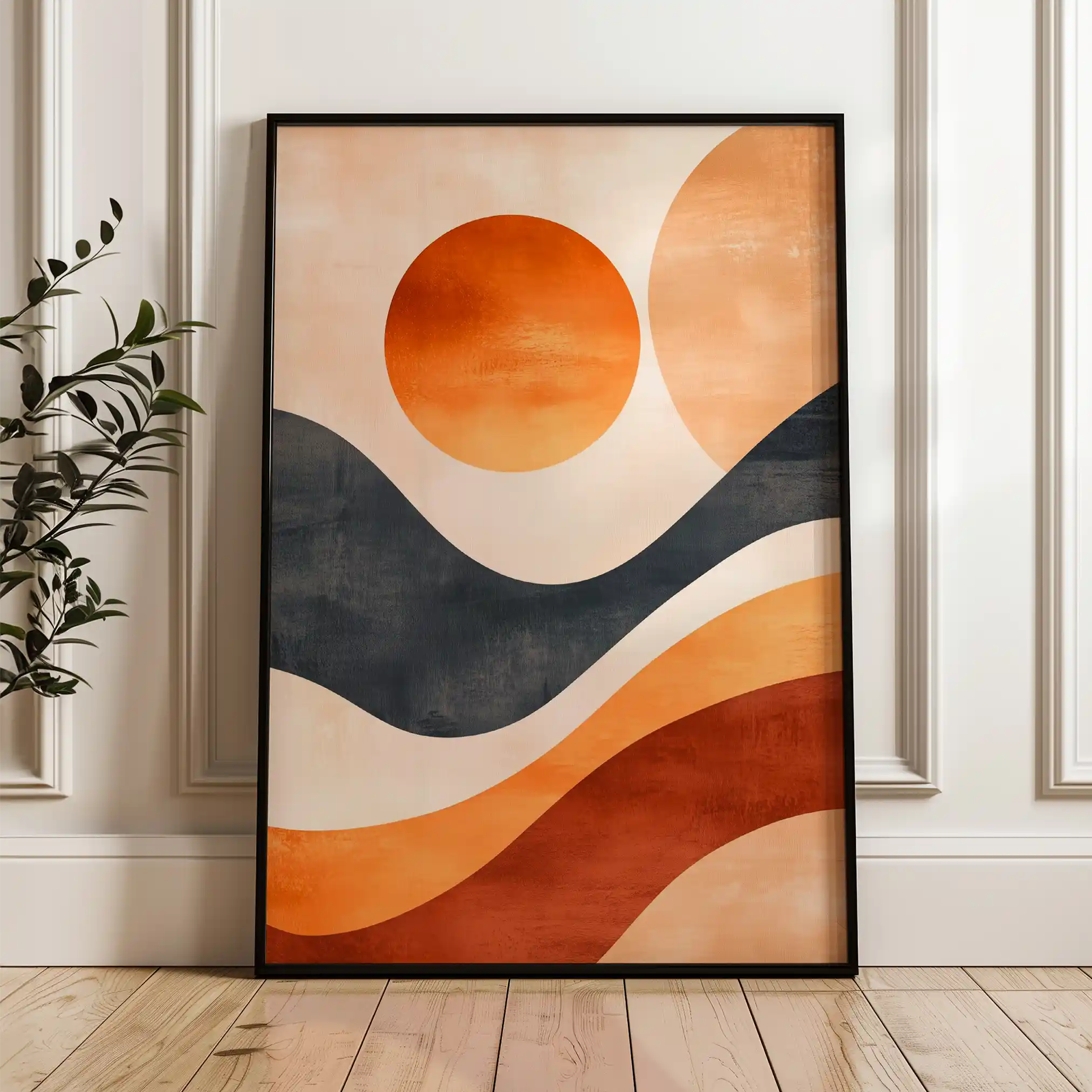 Boho 136 Canvas Art 60 x 40 cm / Black