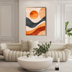 Boho 136 Canvas Art 60 x 40 cm / Black