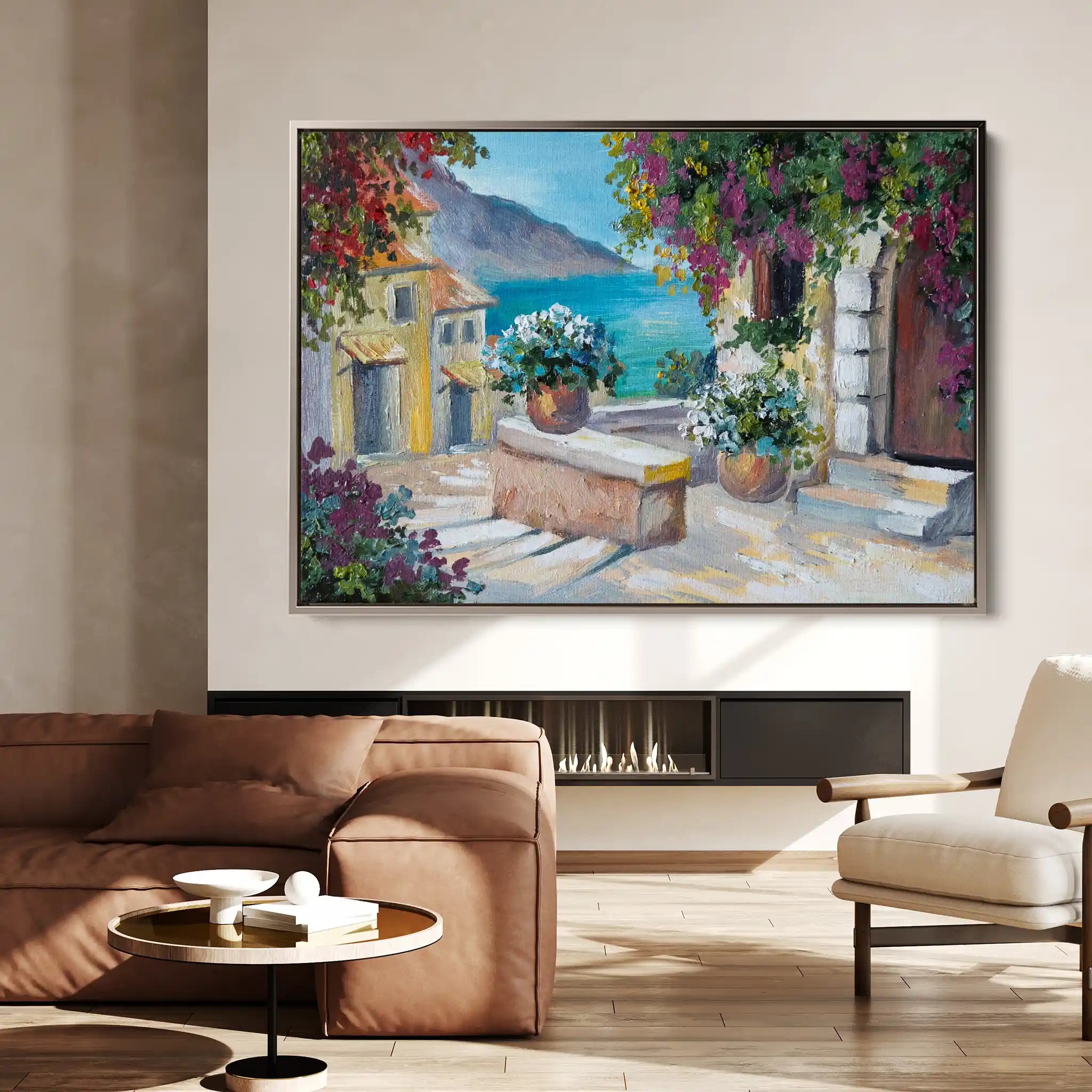 Landscape 137 Canvas Art 60 x 40 cm / Black