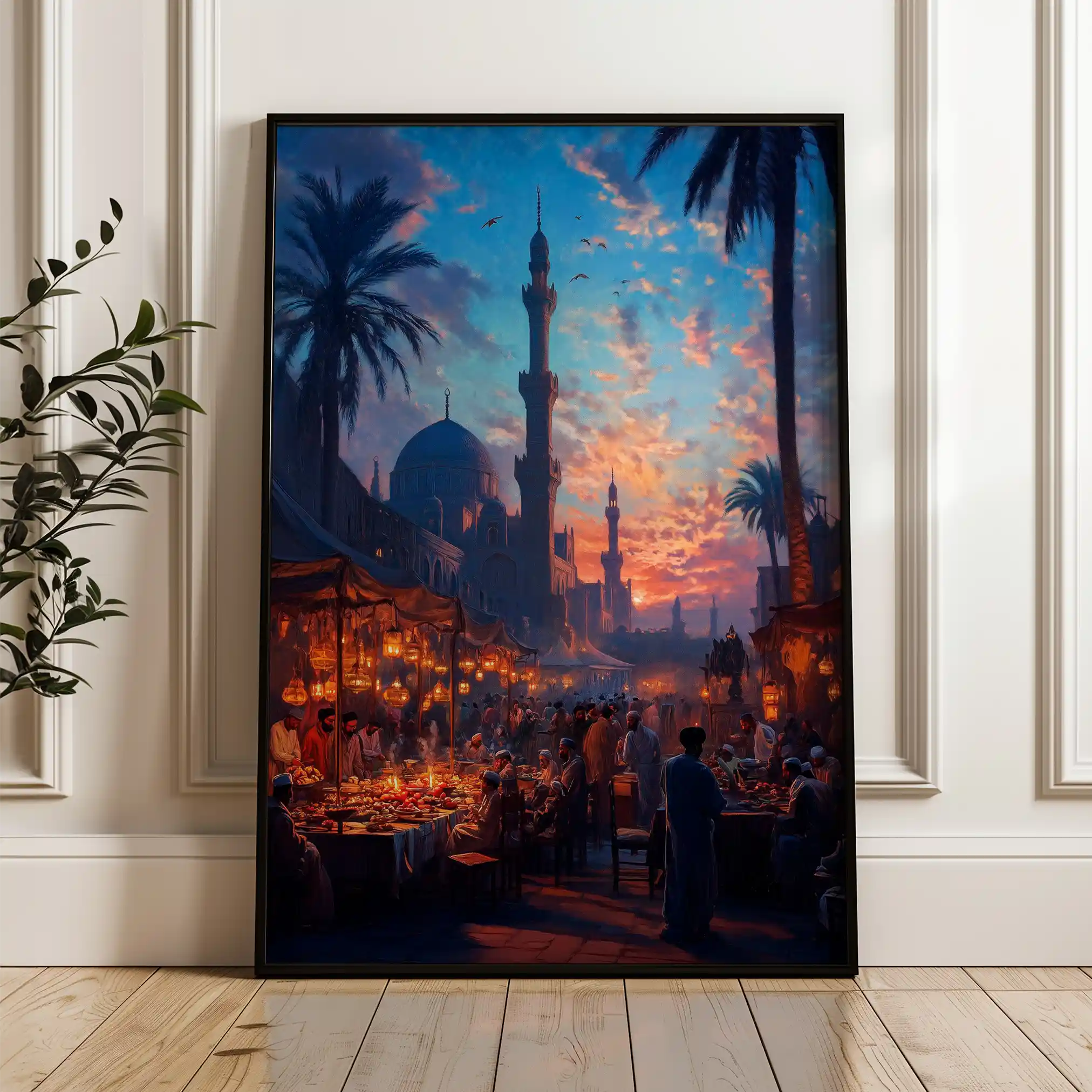 Orientalist 137 Canvas Art 60 x 40 cm / Black