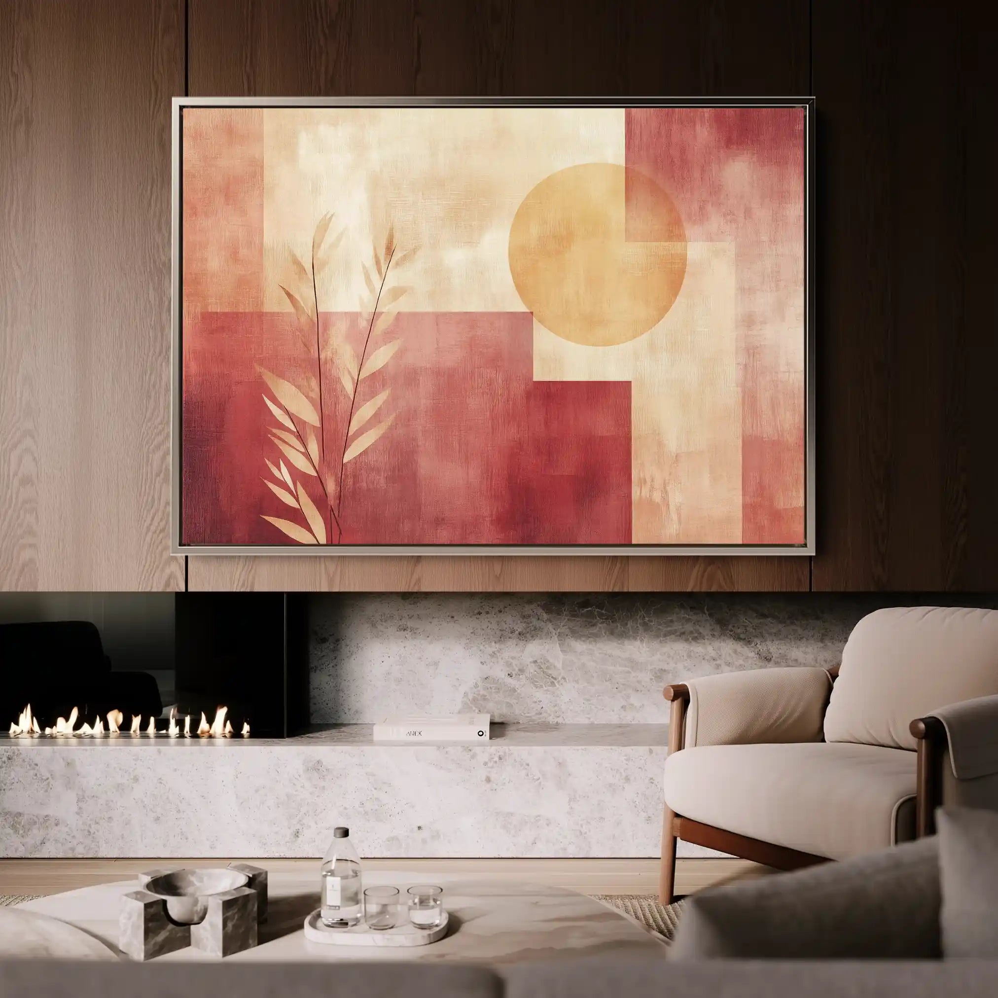 Boho 138 Canvas Art 60 x 40 cm / Black