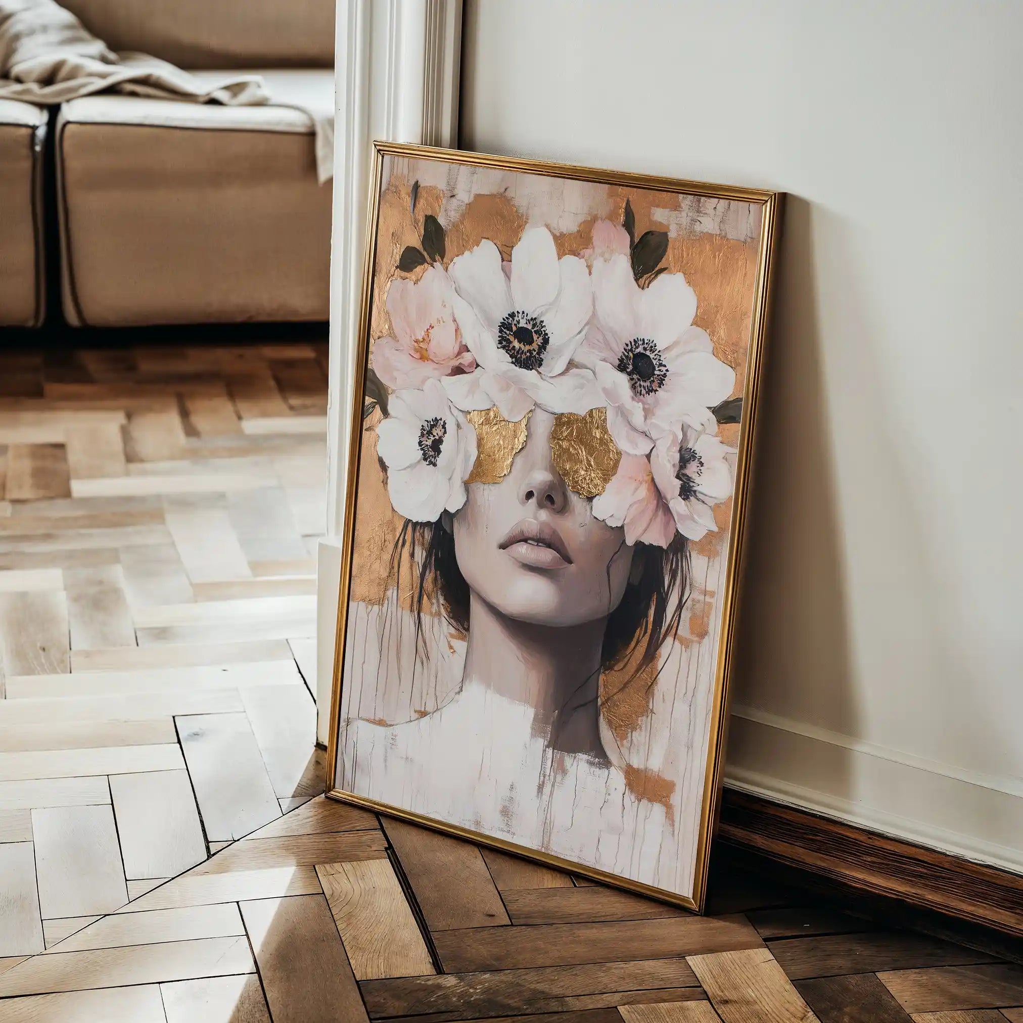 Portrait 138 Canvas Art 60 x 40 cm / Black