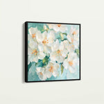Floral 1388 Canvas Art 60 x 60 cm / Black