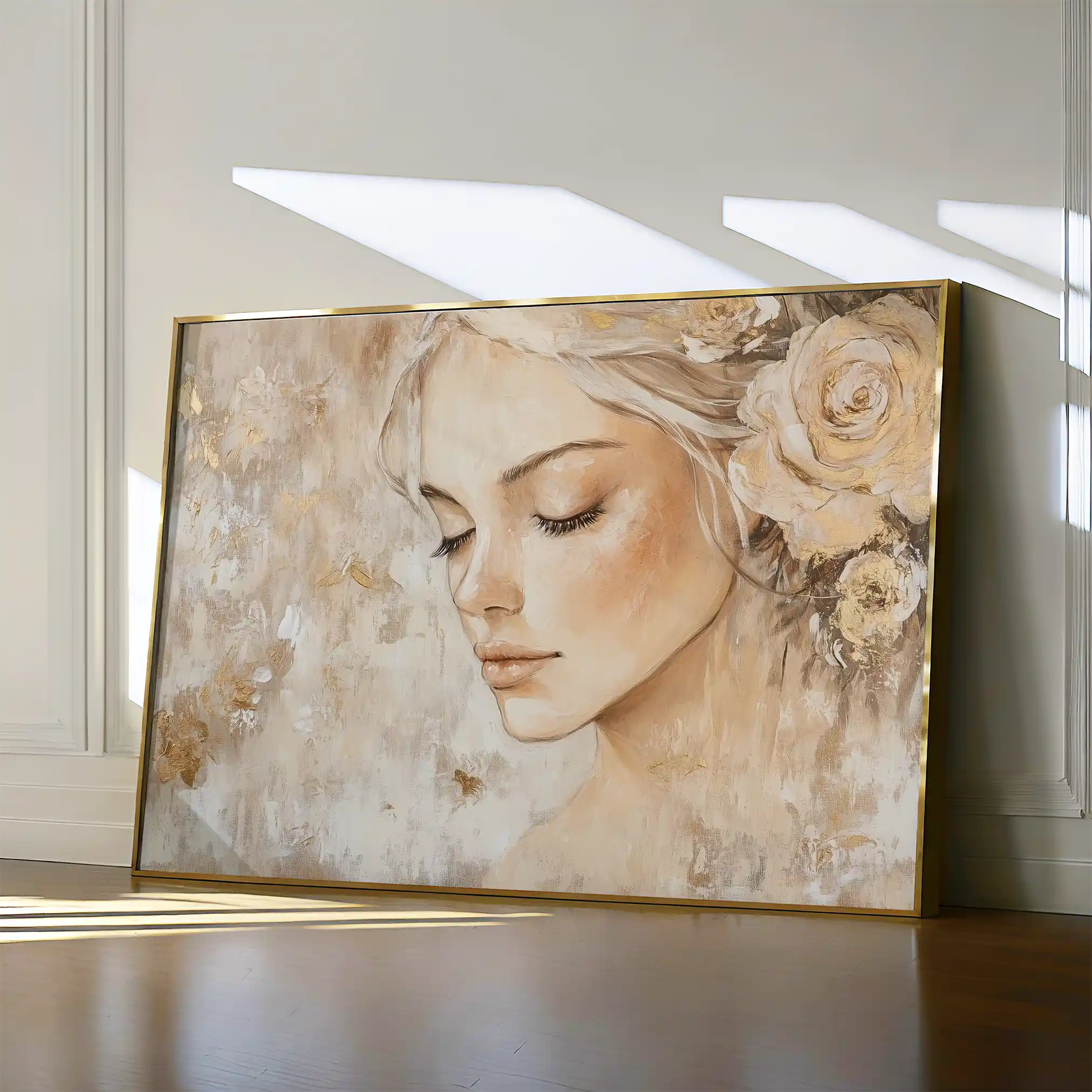 Portrait 139 Canvas Art 60 x 40 cm / Black