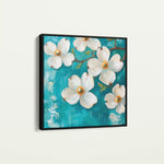 Floral 1390 Canvas Art 60 x 60 cm / Black