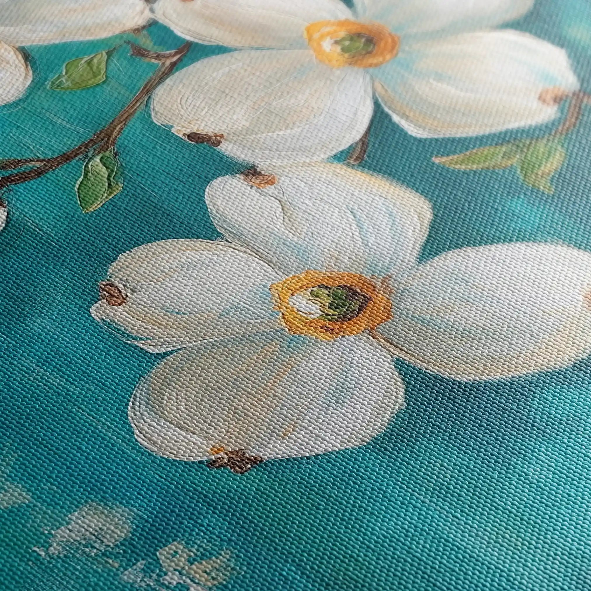 Floral 1390 Canvas Art 60 x 60 cm / Black