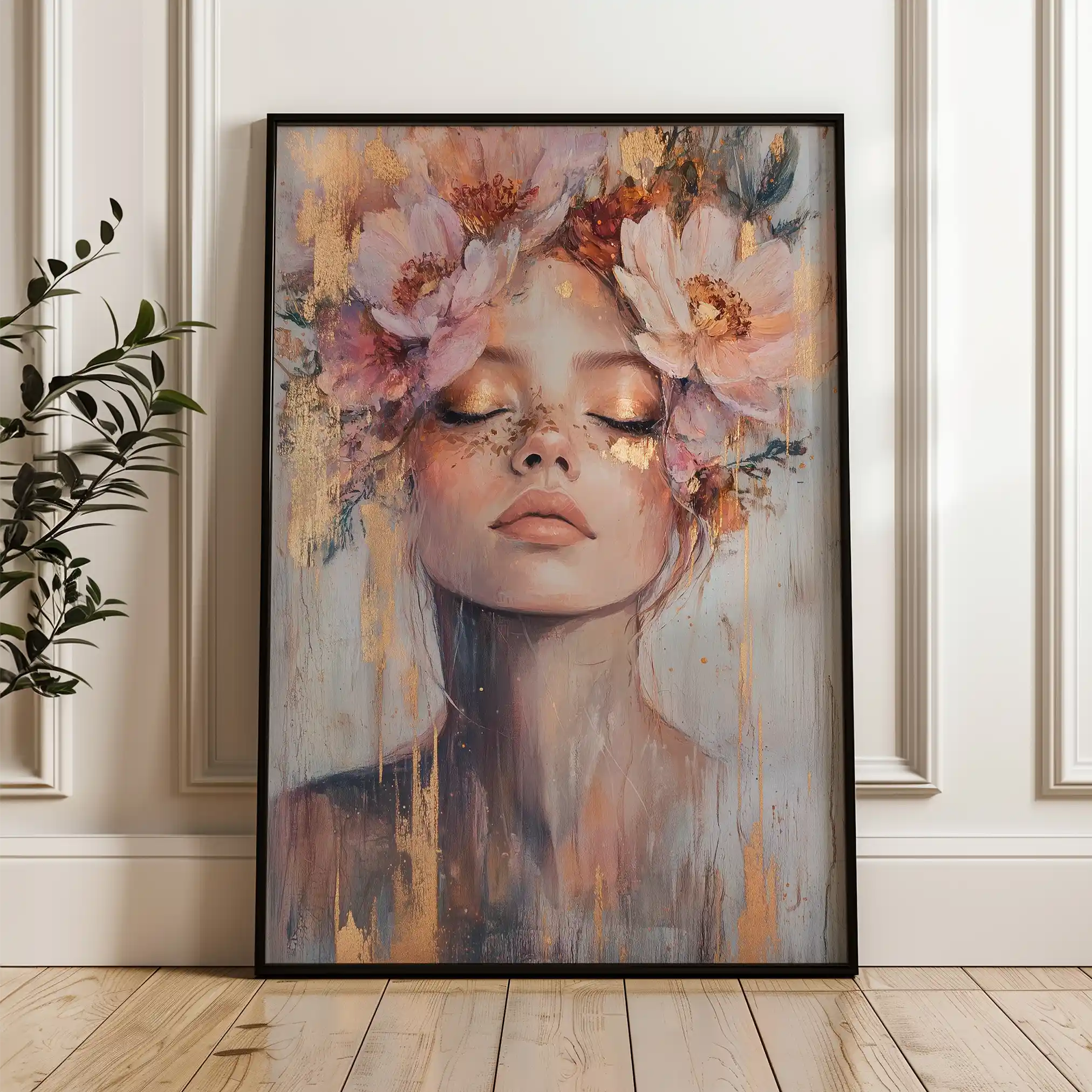 Portrait 140 Canvas Art 60 x 40 cm / Black