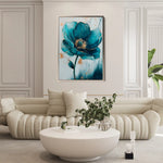 Floral 1407 Canvas Art 60 x 40 cm / Black