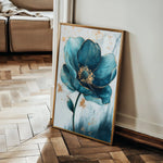 Floral 1407 Canvas Art 60 x 40 cm / Black