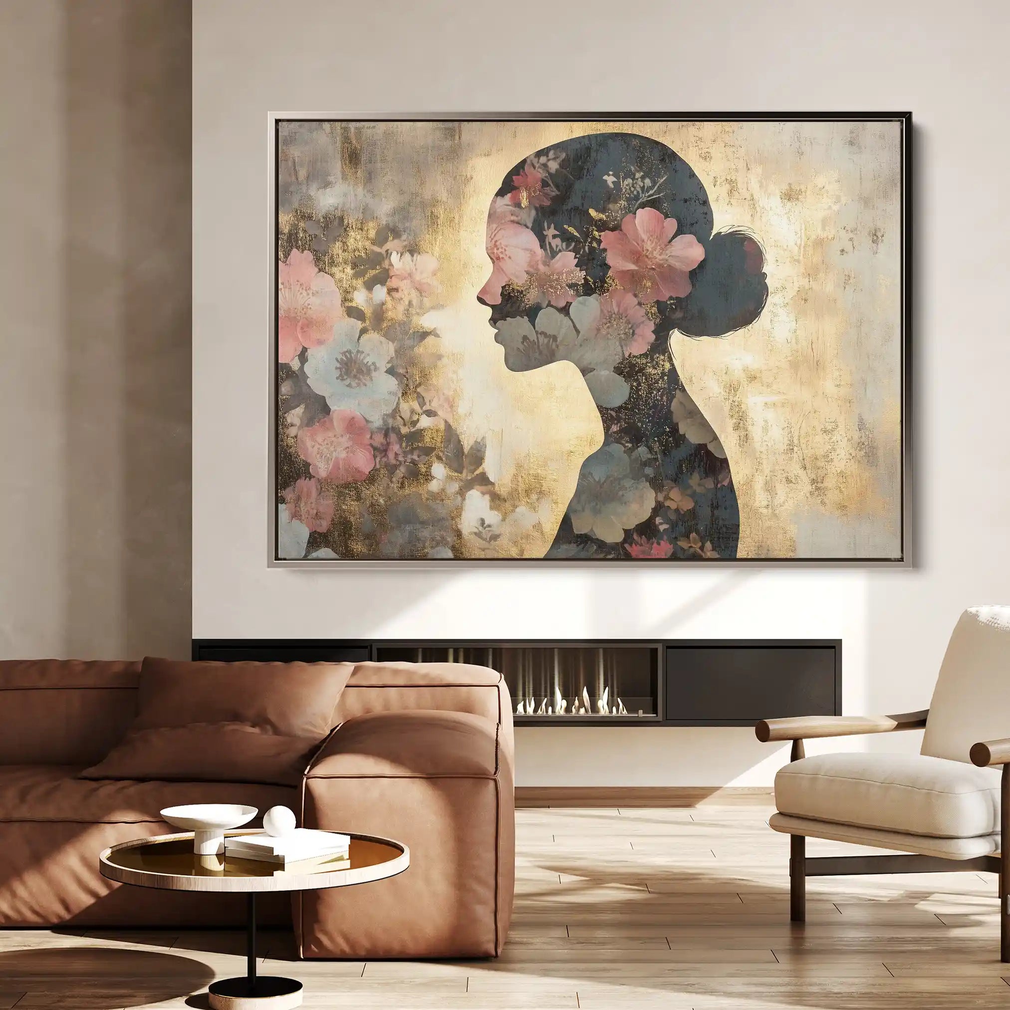 Portrait 141 Canvas Art 60 x 40 cm / Black