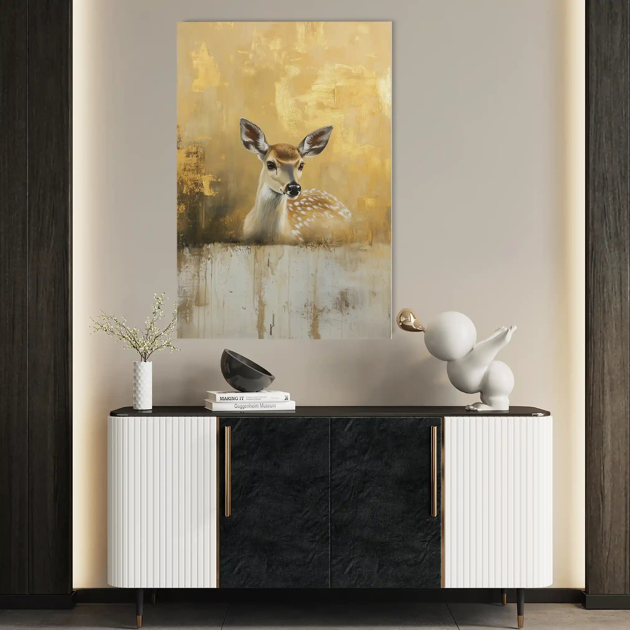 Animals 142 Canvas Art 60 x 40 cm / Black