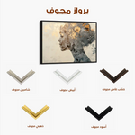 Portrait 142 Canvas Art 60 x 40 cm / Black