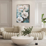 Floral 1427 Canvas Art 60 x 40 cm / Black