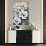 Floral 1427 Canvas Art 60 x 40 cm / Black