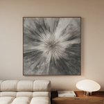 Abstract 1429 Canvas Art 60 x 60 cm / Black