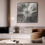 Abstract 1429 Canvas Art 60 x 60 cm / Black