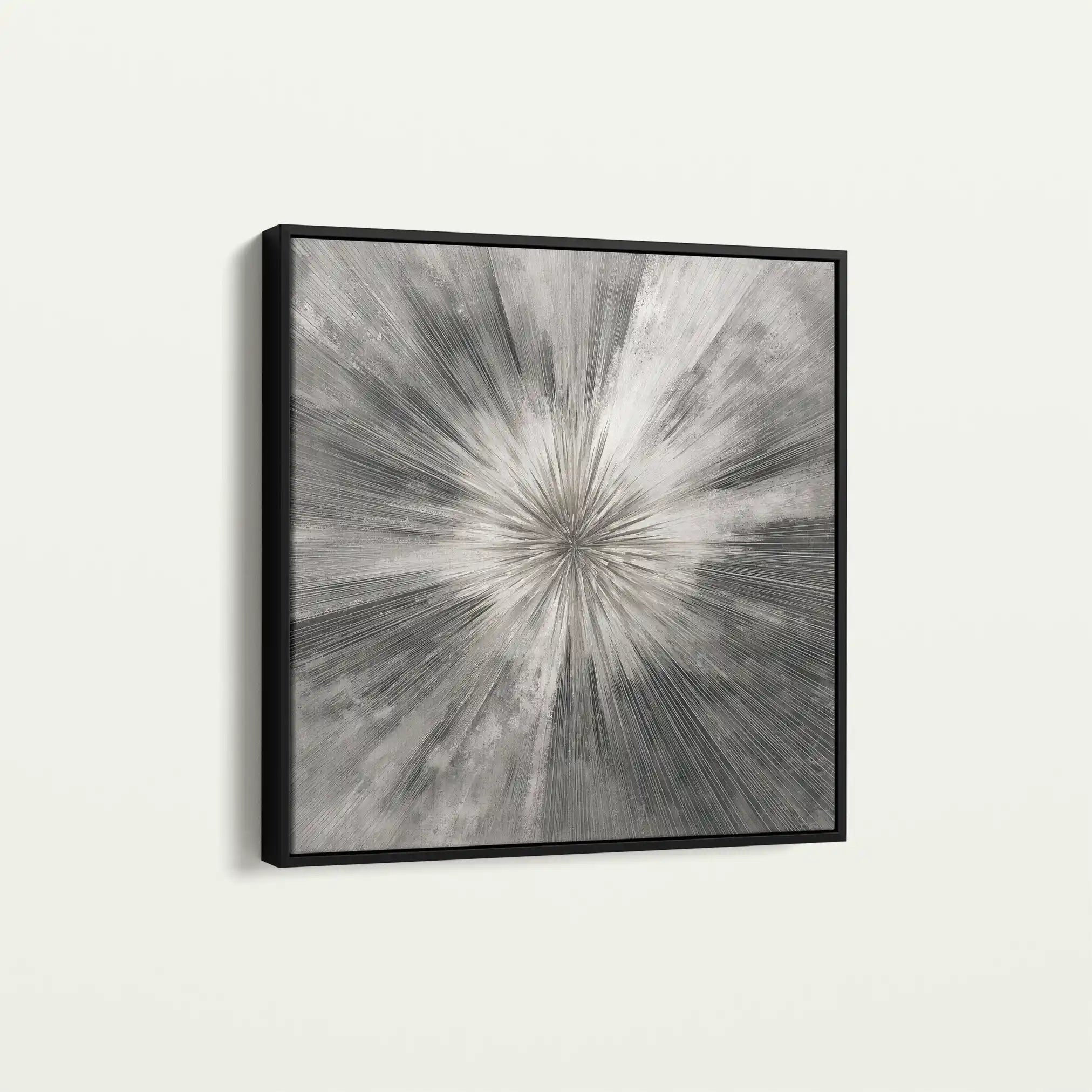 Abstract 1429 Canvas Art 60 x 60 cm / Black