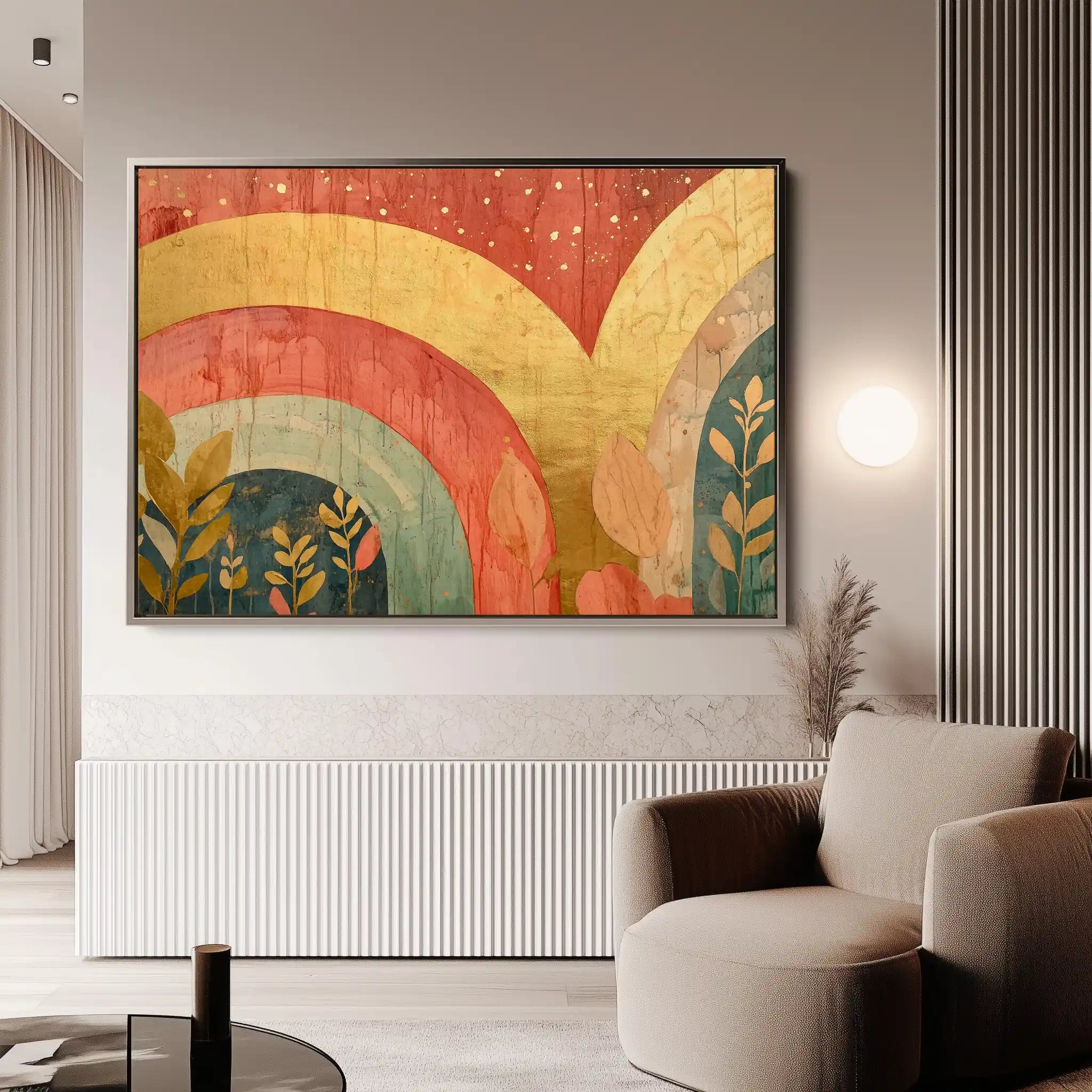Boho 143 Canvas Art 60 x 40 cm / Black