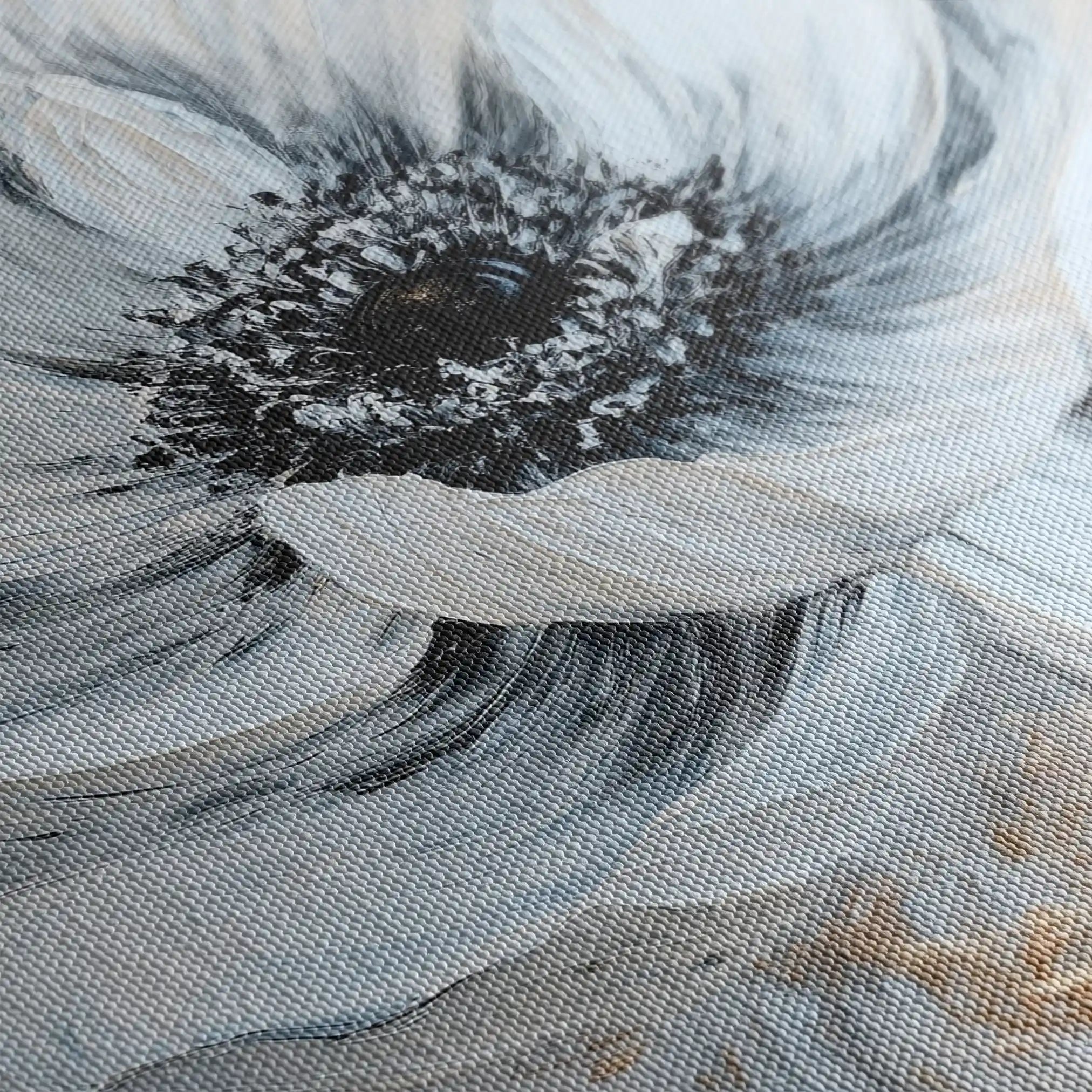 Floral 1436 Canvas Art 60 x 40 cm / Black