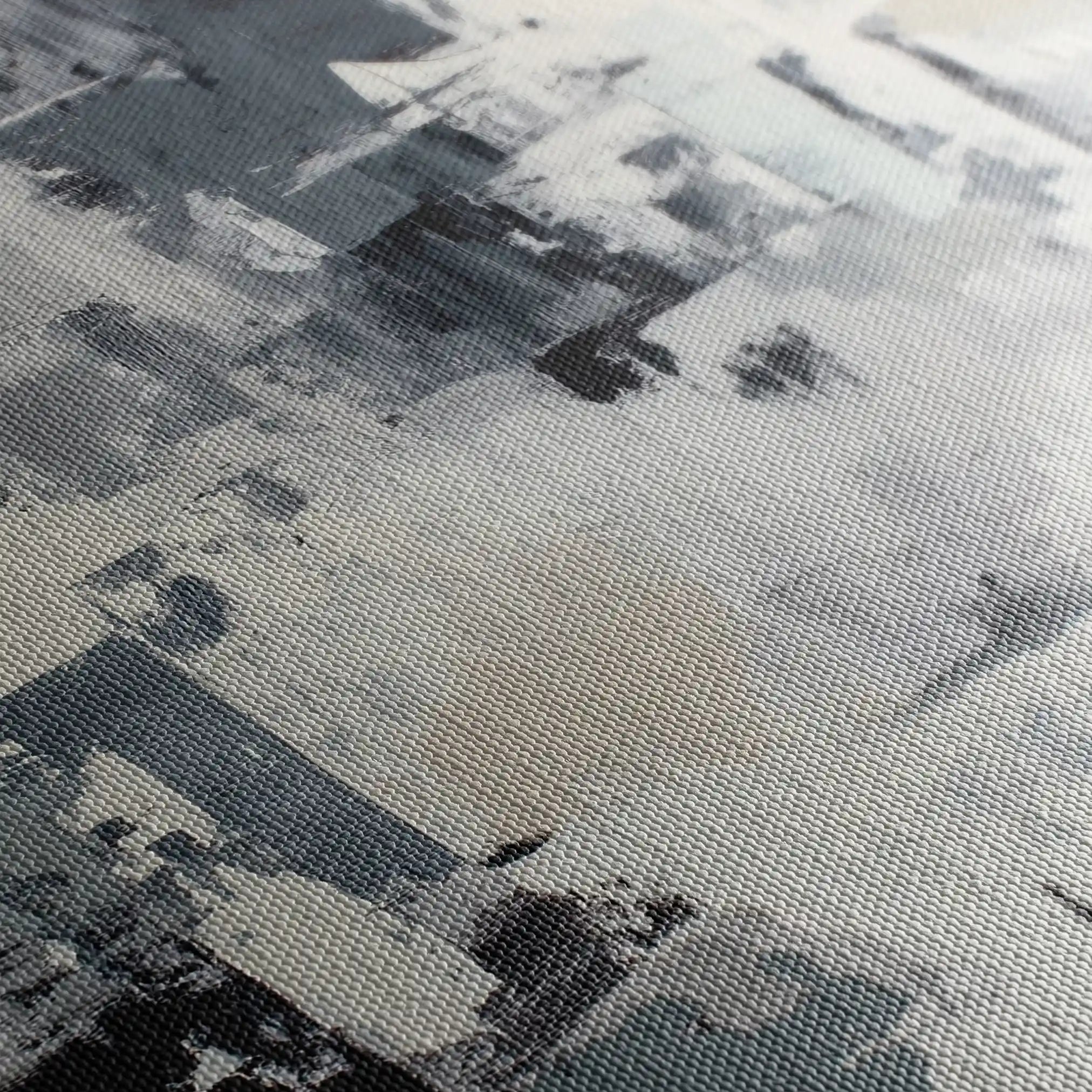 Abstract 1446 Canvas Art 60 x 40 cm / Black