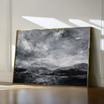 Abstract 1448 Canvas Art 60 x 40 cm / Black