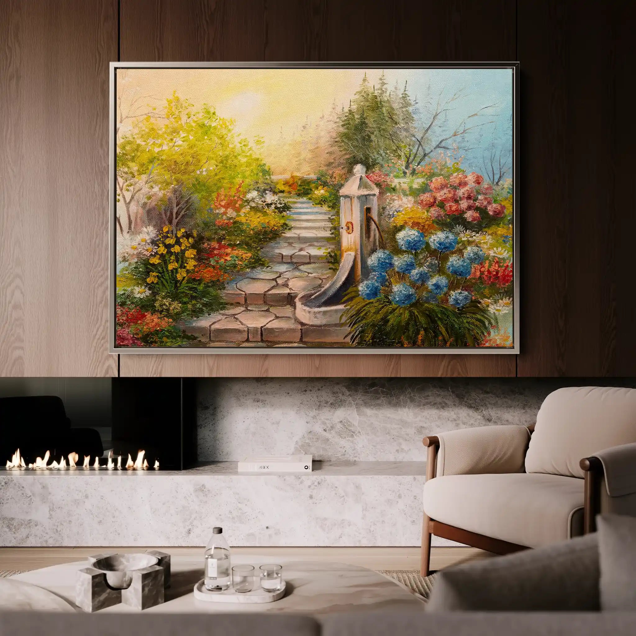 Landscape 145 Canvas Art 60 x 40 cm / Black