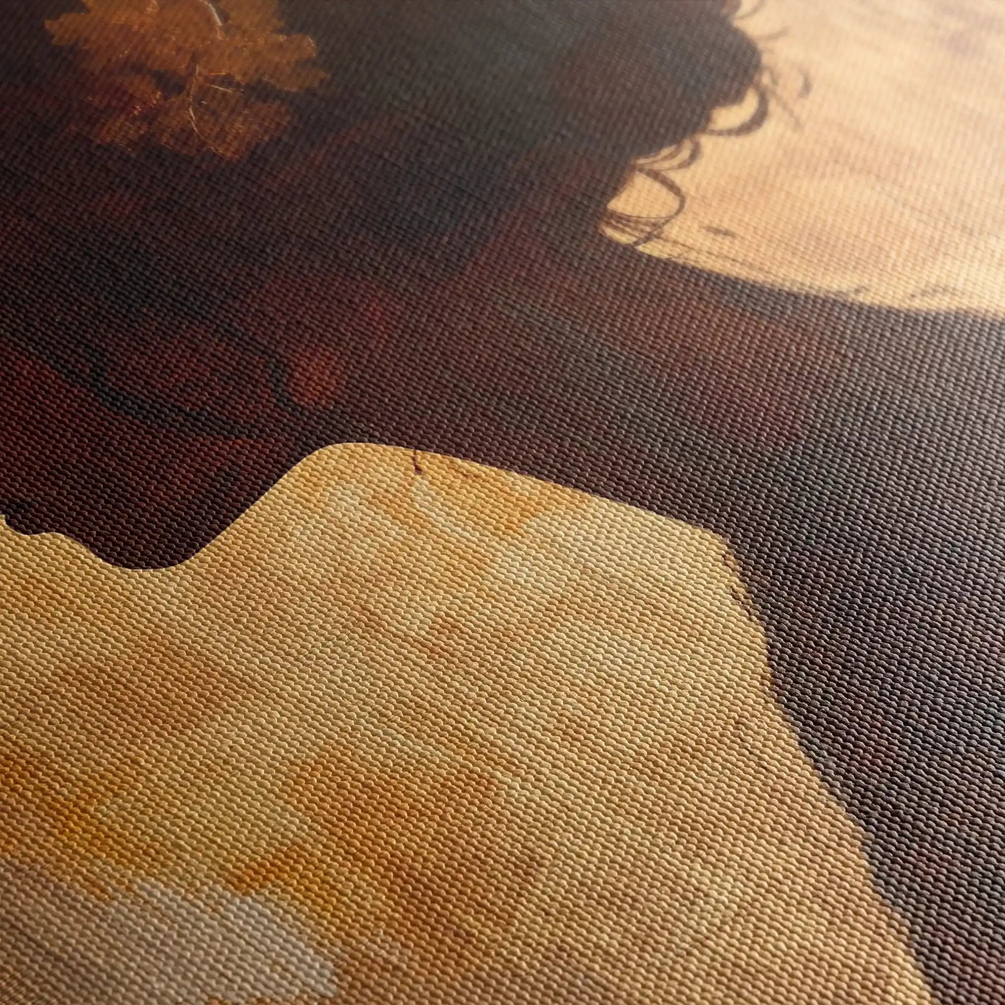 Portrait 145 Canvas Art 60 x 40 cm / Black