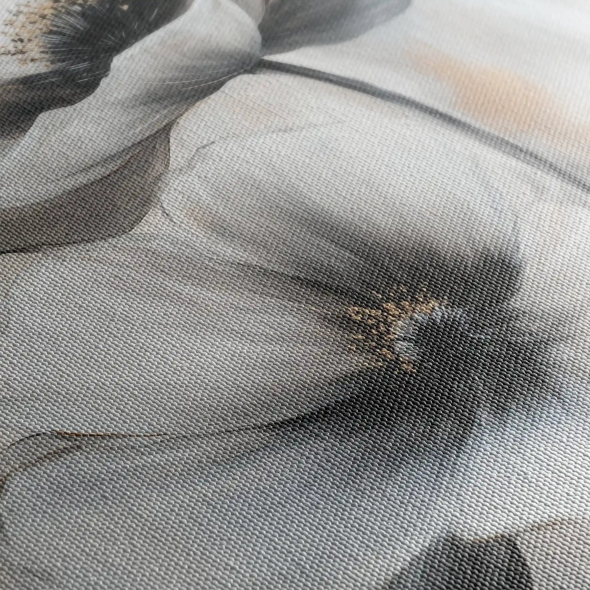 Floral 1455 Canvas Art 60 x 40 cm / Black