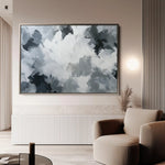 Abstract 1462 Canvas Art 60 x 40 cm / Black