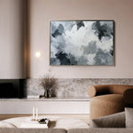 Abstract 1462 Canvas Art 60 x 40 cm / Black