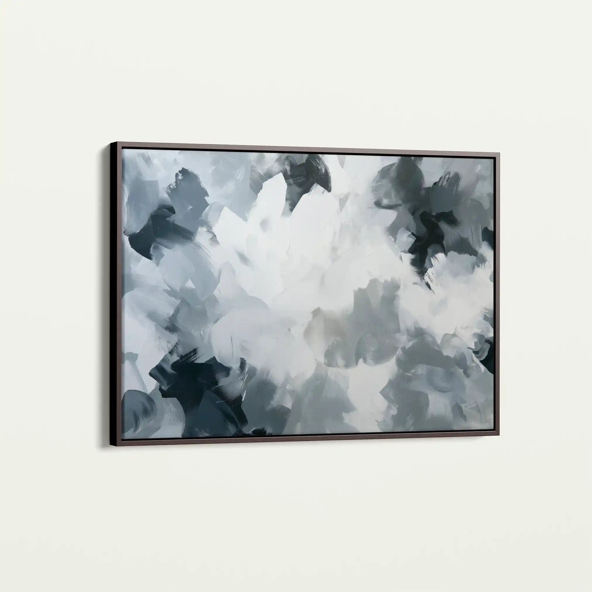 Abstract 1462 Canvas Art 60 x 40 cm / Black