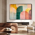 Boho 147 Canvas Art 60 x 40 cm / Black