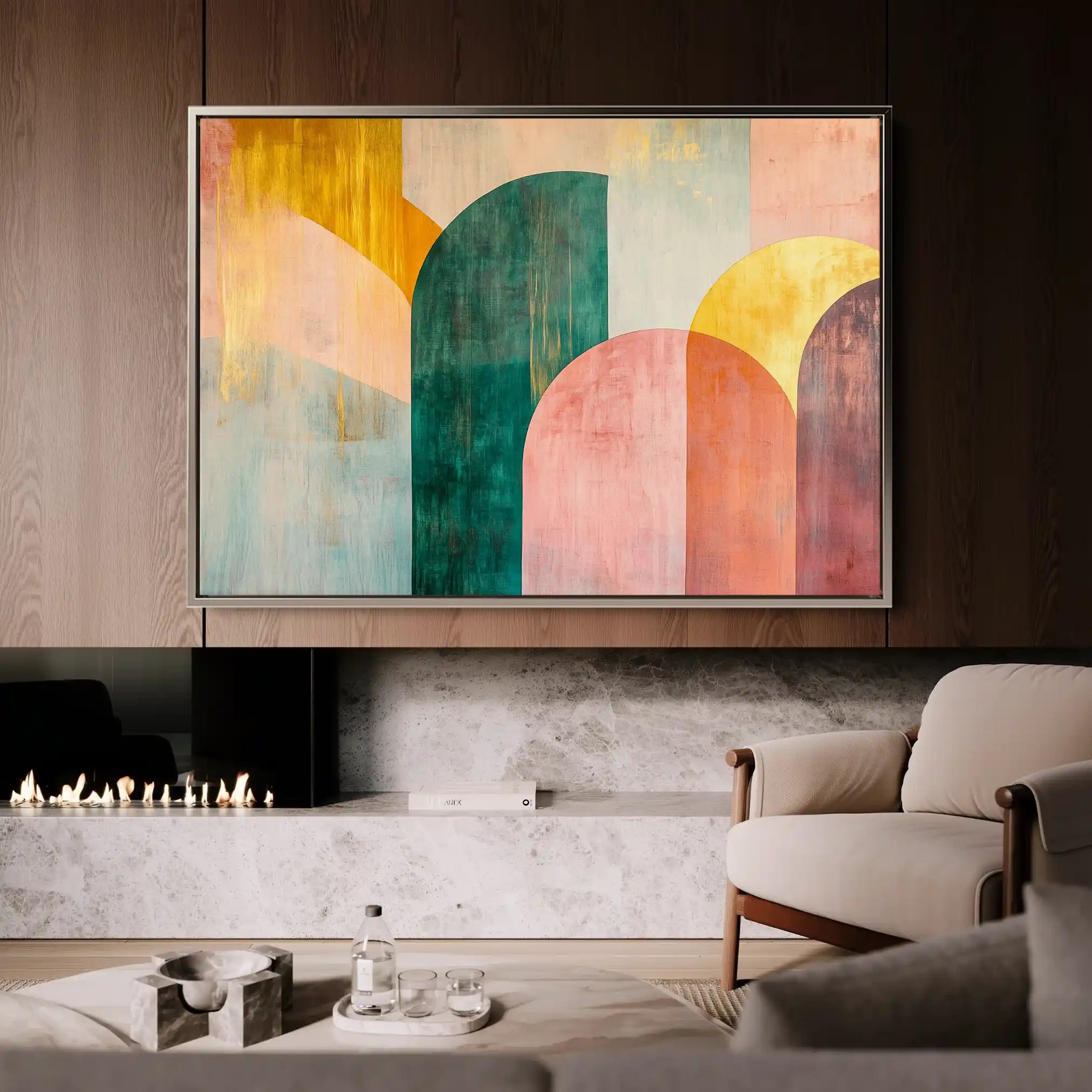 Boho 147 Canvas Art 60 x 40 cm / Black