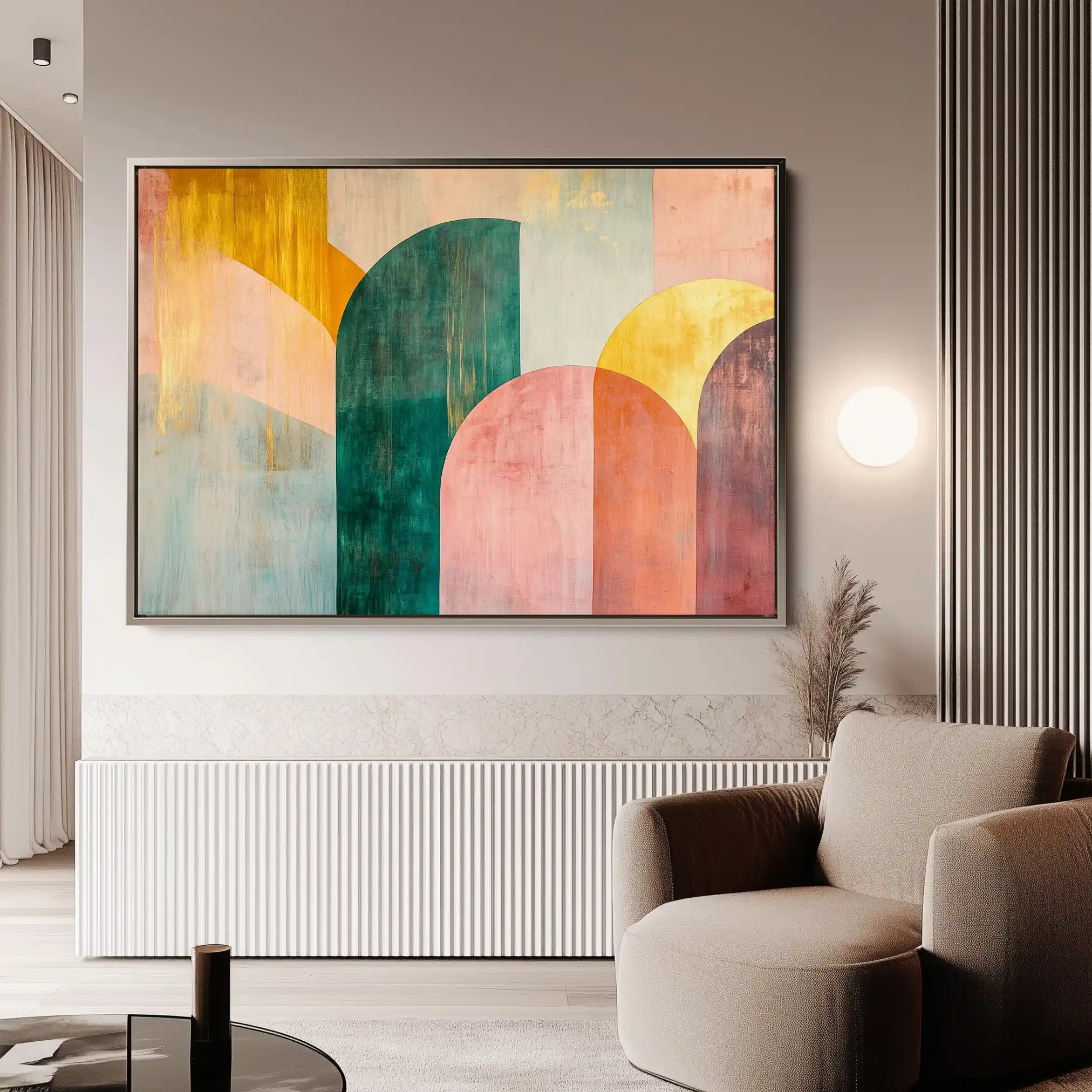 Boho 147 Canvas Art 60 x 40 cm / Black