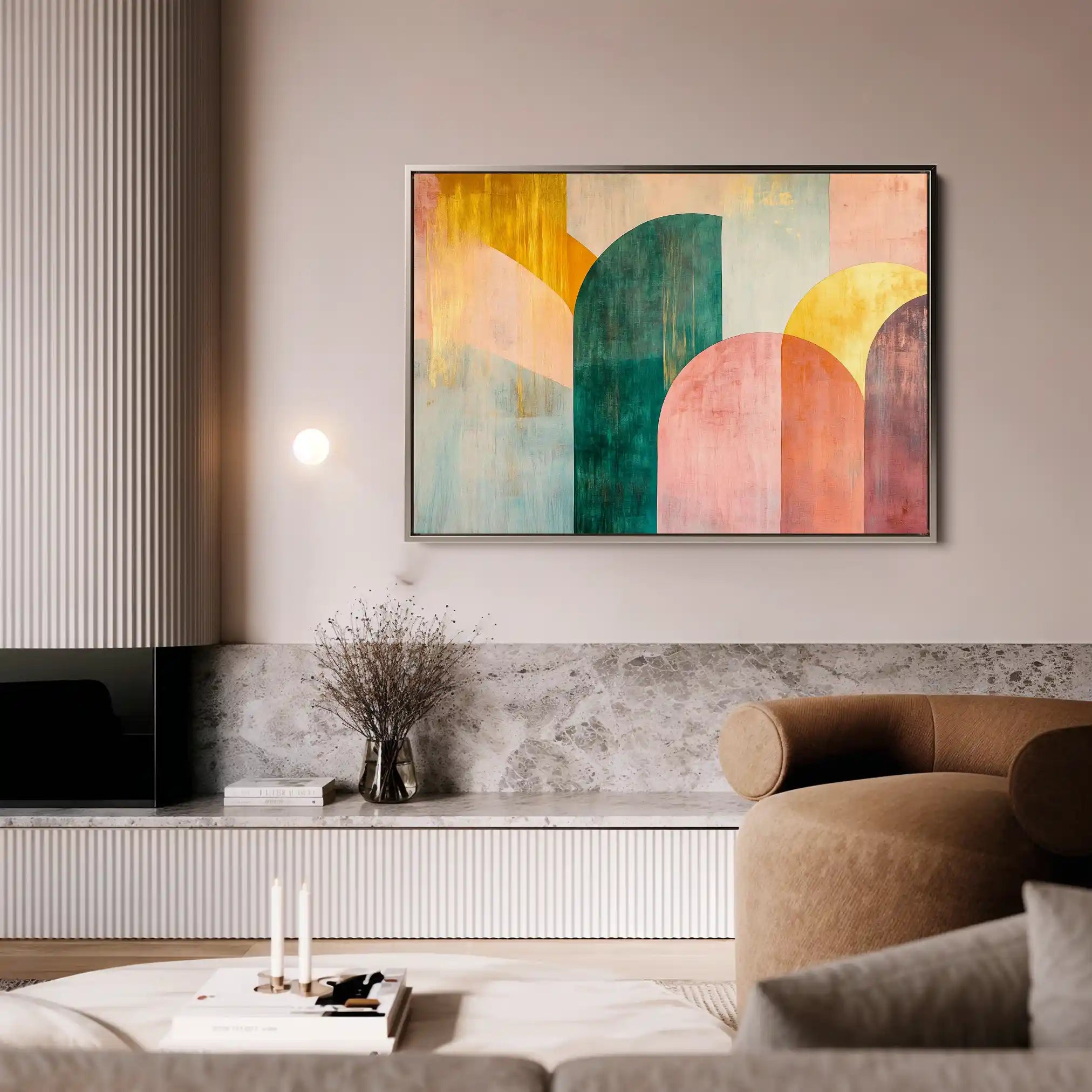 Boho 147 Canvas Art 60 x 40 cm / Black
