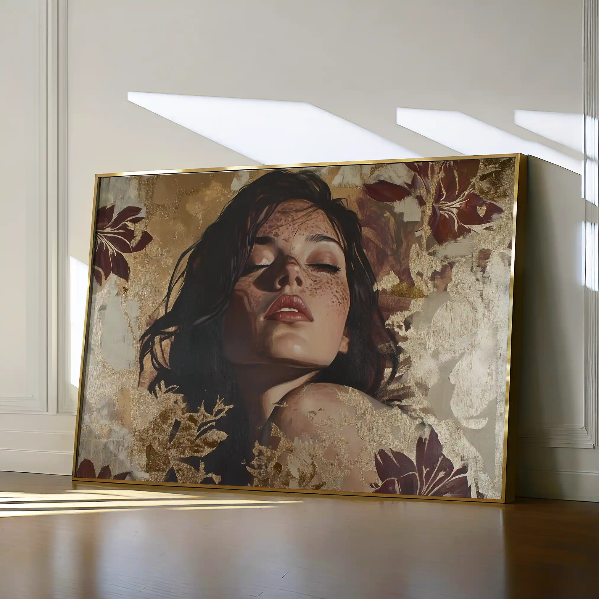 Portrait 147 Canvas Art 60 x 40 cm / Black