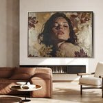 Portrait 147 Canvas Art 60 x 40 cm / Black