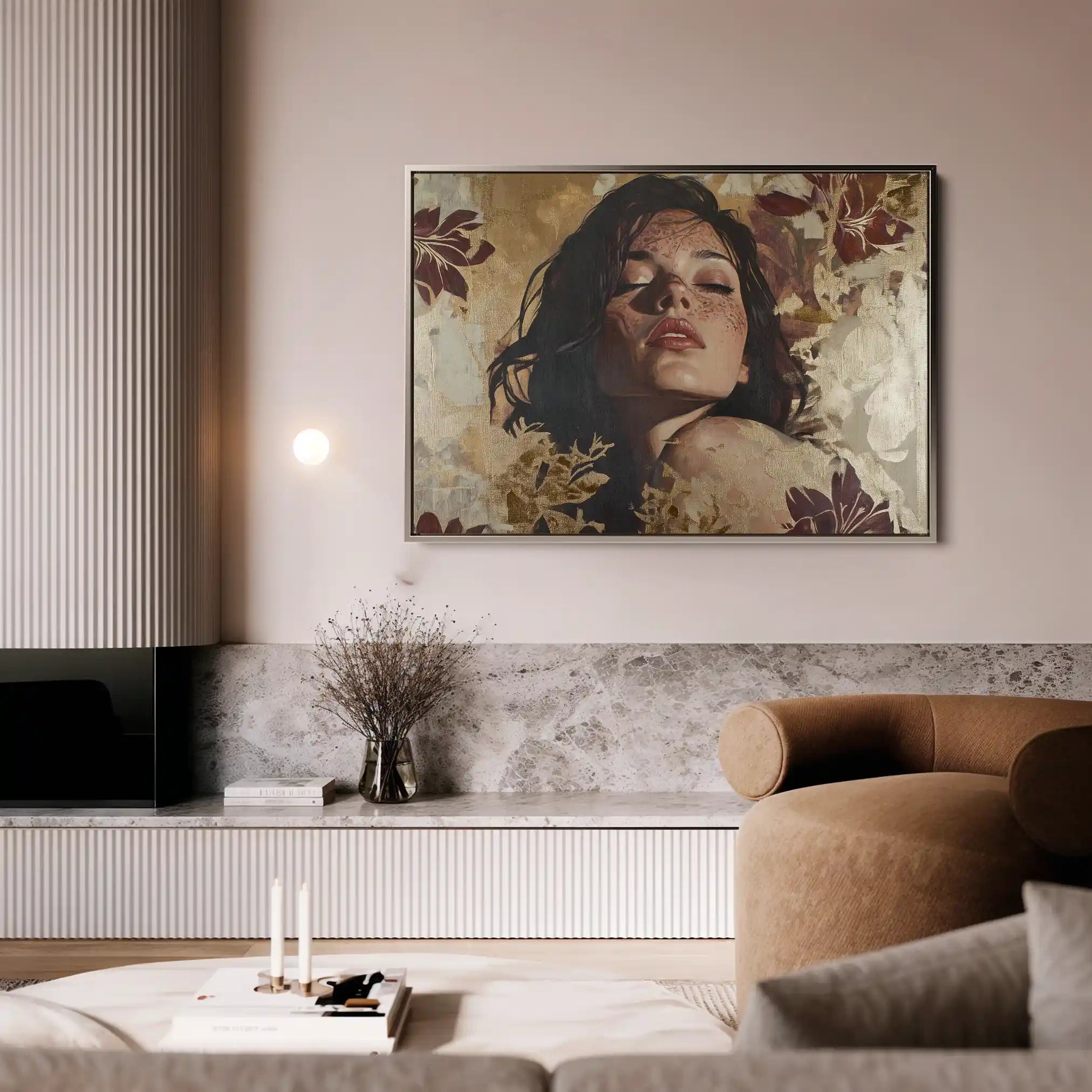 Portrait 147 Canvas Art 60 x 40 cm / Black